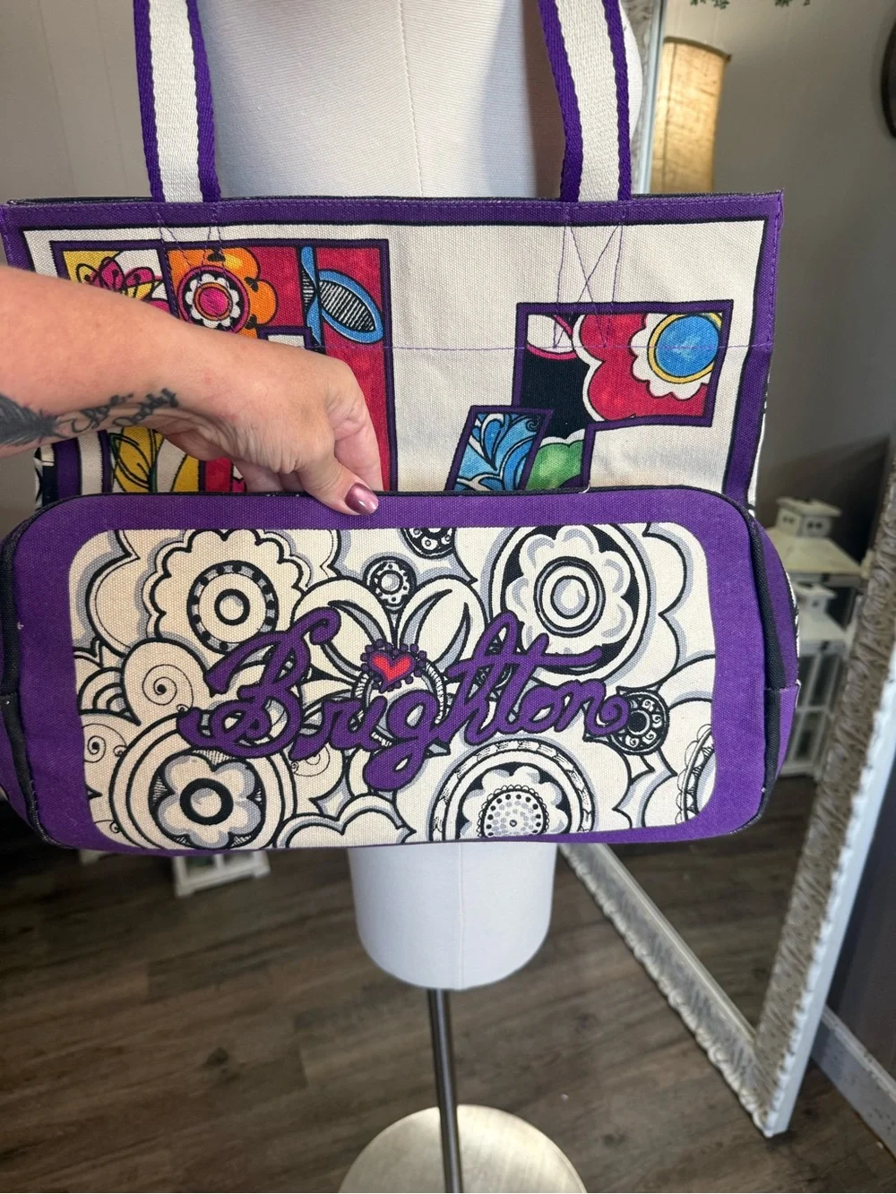 Brighton • Love Groove II Canvas Tote